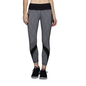 Lululemon Run Inspire II Tight‎ GreyBlack Luxtreme Gym Yoga legging Sz 4